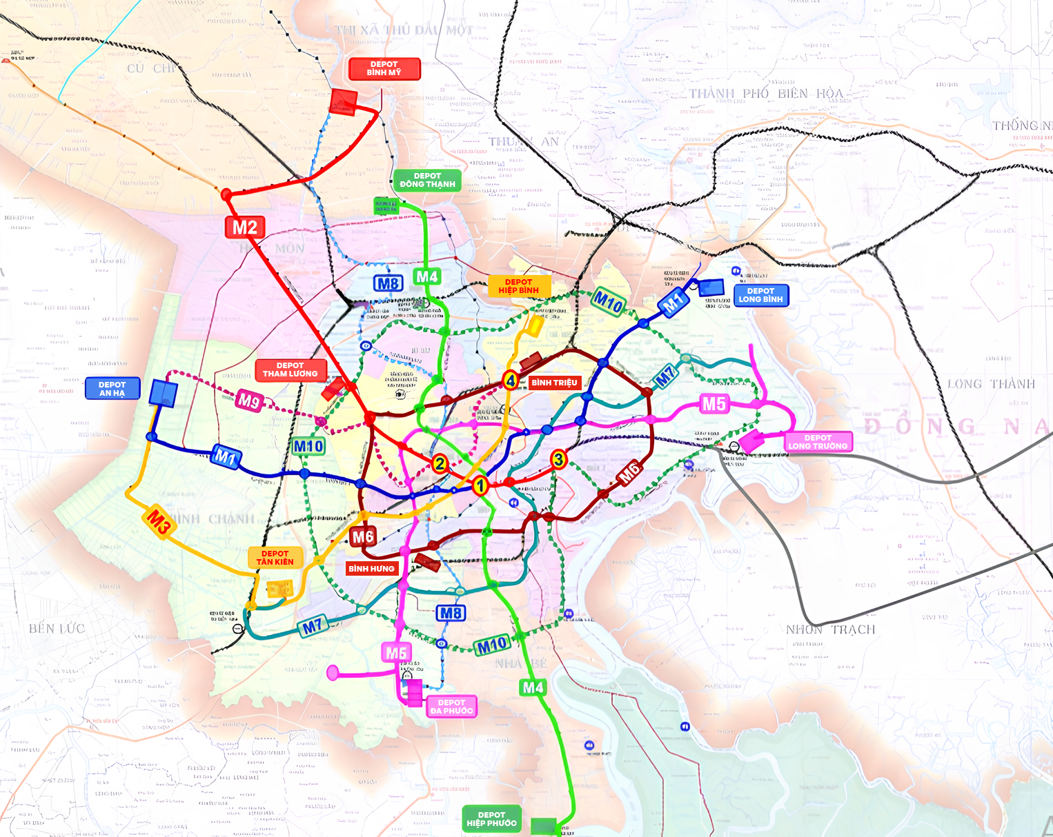 Tổng Quan Bảng đồ metro cao tốc 4 đi qua